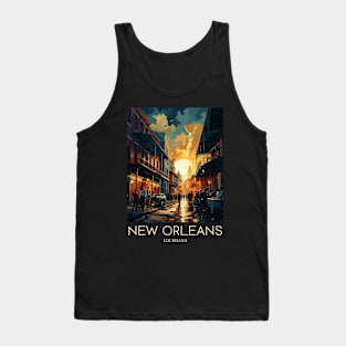 A Pop Art Travel Print of New Orleans - Louisiana - US Tank Top